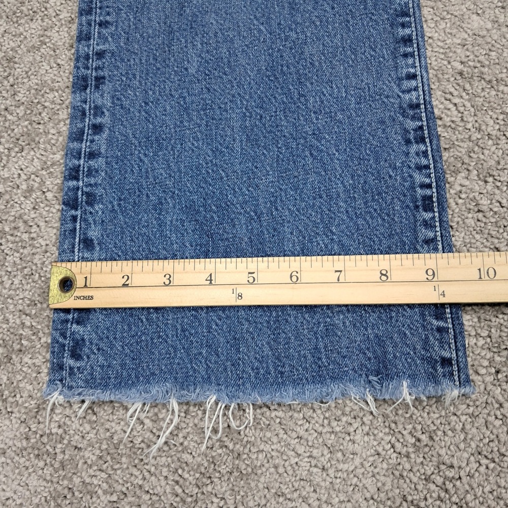 Lucky Brand Vintage Women 12 31 Wide Leg Jeans Blue High Rise Button Fly 80403D5 - Picture 11 of 12